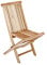 SAM Teak-Holz Klappstuhl, zusammenklappbarer Hochlehner aus Massivholz, Balkon, Terrasse oder Garten