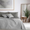 DecoKing Tagesdecke 77108 240 x 260 cm Stahl anthrazit grau Silber Bettüberwurf zweiseitig pflegeleicht Axel