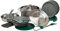 STANLEY Base Camp Kochset für 4 | 21-teiliges Kochgeschirr aus Edelstahl & BPA-freiem Material | inkl. Topf, Deckel, Schneidebrett, Spatel, Teller, Löffel, Gabeln, Schüsseln, Geschirrständer,