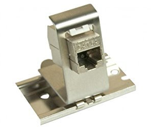 Support 1 port keystone pour rail DIN