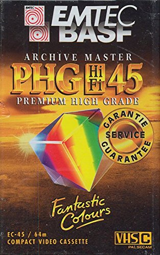 EMTEC EC-45 PHG VHS-C Videocassette (Camcorder)