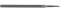 Nicholson - 40076N - Lima a pilastro, modello svizzero, doppio taglio, rettangolare, # 0, grossolanità, lunghezza 15,2 cm, stretta