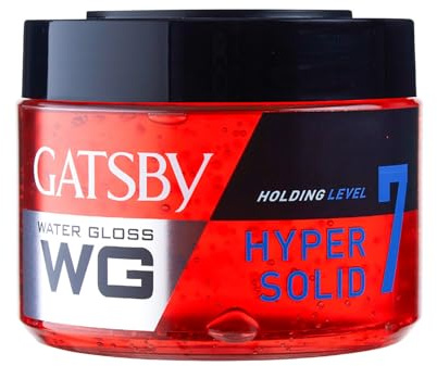 Gatsby Leather Water Gloss Hyper Solid, Hair Gel Red, 300g (Ship from India)