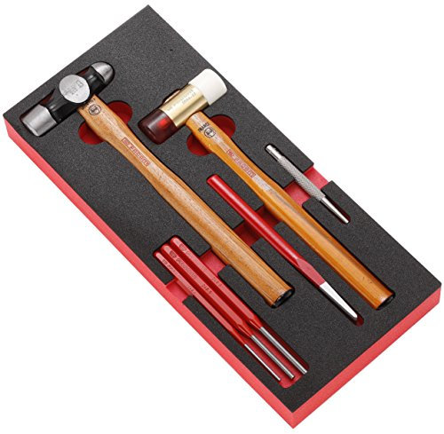 Facom MODM.MI4 - Module Mousse Outils de Frappe - Marteau Tête Boule 202 - Noir