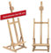 Paintersisters® Große TISCHSTAFFELEI T-60 aus Buche FSC® für Keilrahmen bis 60 cm, Sitzstaffelei, Winkel und Malhöhe einstellbar