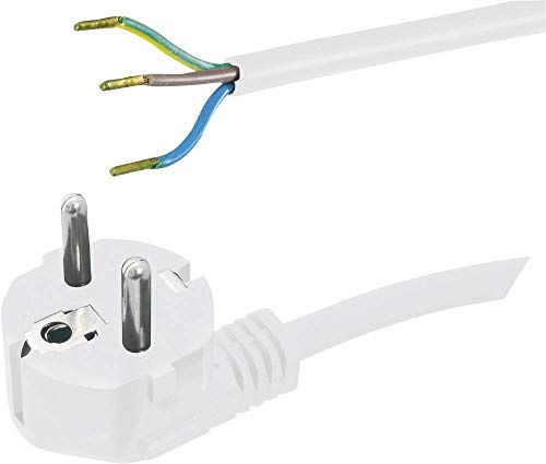 HAWA 1008224 Strom Anschlusskabel Weiß 3.00 m
