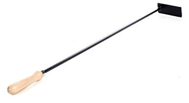 Sbalchiero Tirabraci con Manico in Legno per caminetto Lunghezza Cm 60 -Art.45344-100% Made in Italy -