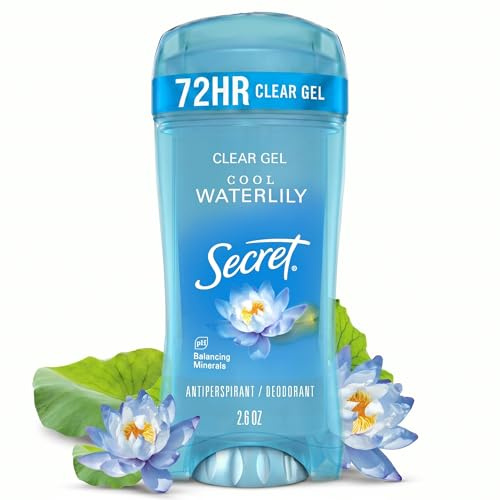 Secret Fresh Antiperspirant and Deodorant Clear Gel, Cool Waterlily, 2.6 Ounce
