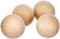 Rayher 6252500 Rohholz-Kugeln, ungebohrt, 30 mm ø, 4 Stück, Buchenholz, Holzkugeln ohne Loch, zum Basteln und Bemalen, beige