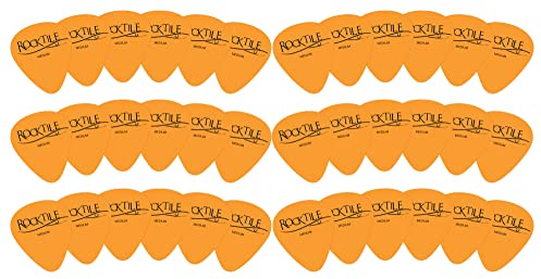 Rocktile Plektren Yellow Medium 36er Pack, 36 Stück im Set, Yellow Design