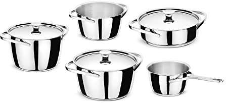 Giannini Kuoka Set 8 pezzi Acciaio Inox Adatta all'induzione