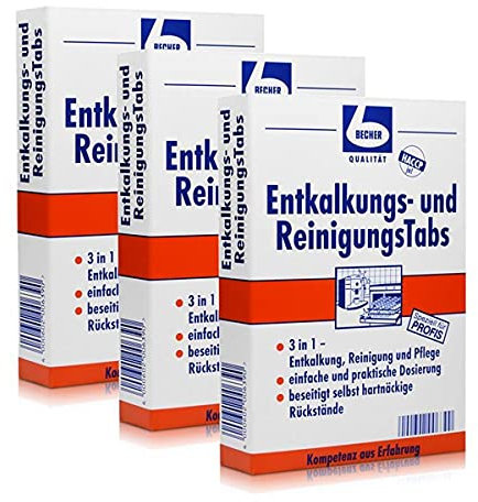 Dr. Becher Entkalkungs- und Reinigungs Tabs 8 stk. (3er Pack)