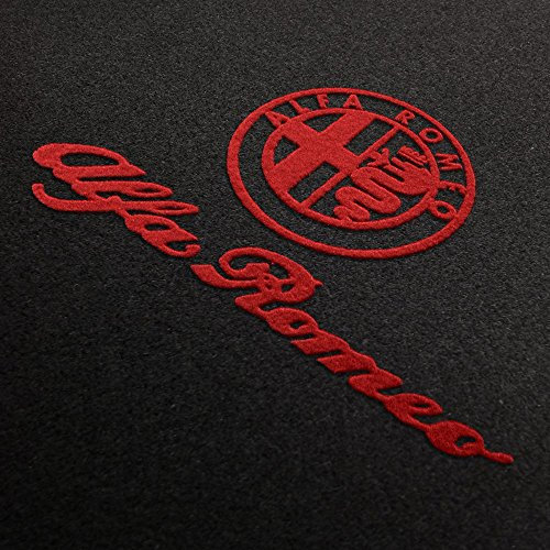 AUTOTEPPICH-STYLERS Fußmatten mit Druck Logo+Schrift passend für Alfa Romeo 147 Q100_ALFA-L+S-103_Alfa_003