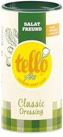 tellofix Salatfein Classic - Salatwürze zur schnellen Benutzung, 1x300 g | Salatwürze zur schnellen Zubereitung von Salatdressing, vegan, für Küche, Würzen und pikanten Genuss