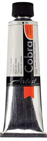 COBRA Talens wassermischbare Ölfarben, 150 ml, 105 Titanweiss
