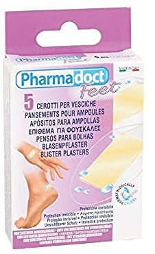PHARMADOCT - Pansements pour ampoules aux pieds, hydrocolloïdes, x 5 pièces