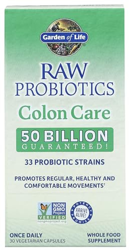 Garden Of Life, Raw Probiotics Colon Care, 30 Veggie Capsules