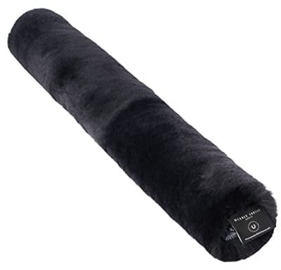 Werner Christ ® Vorzerzeugschoner 75 cm lang mit Klettverschluss aus echtem medizinischem Fell für Pferde, in schwarz
