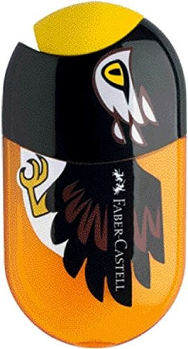 Faber-Castell Stiftspitzer, Bleistiftspitzer, Kunststoff, Silber, Handbetrieben, 14494895031