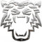 phil trade Aufkleber Sticker Silber Chrom 3D Emblem Tiger Auto Motorrad Styling DZ-30S