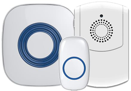 Lifemax Extra Loud Wireless Doorbell with Flashing Chime and Portable Vibrating Pager – Long Range, Easy Install, Waterproof – Ideal for Elderly, Seniors and Hard of Hearing