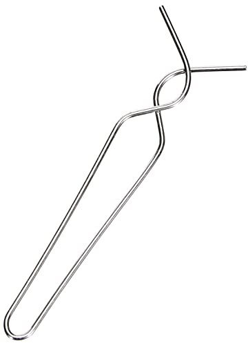 Riffelmacher 14369 - Flux Plus Aufhänger, 50 Stück, Silber, aus Metall, Baumhänger, Anhänger, Dekoration, Baumkugeln, Weihnachten, Advent