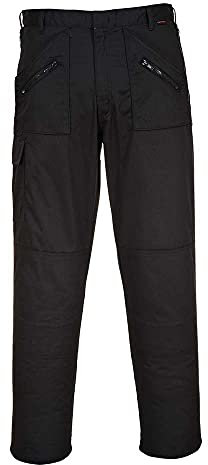 Portwest S887 Comfort Reinforced Knee Action Trouser Black, 48