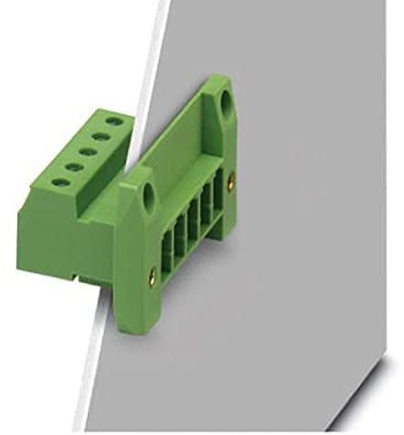 PHOENIX CONTACT DFK-PC 4/4-GF-7,62 Durchführungsstecker, Nennquerschnitt 4 mm², Farbe grün, Anzahl der Anschlüsse 4, Artikelfamilie DFK-PC 4/..-GF, Rastermaß 7,62 mm, 50 Stück