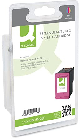 Q-Connect HP 301 Remanufactured Colour Inkjet Cartridge CH562EE