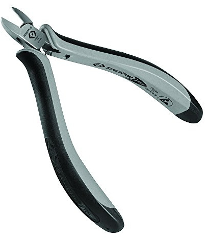 C.K ESD Seitenschneider, ovaler Kopf, ohne Wate, mehrfarbig, T3880DEF 110