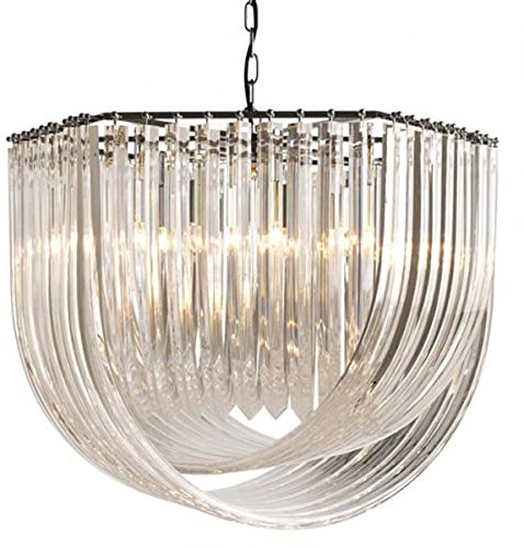 Casa Padrino Art Deco Murano Haengeleuchte 65 x 75cm x H55 cm- Möbel Lüster Leuchter Hängeleuchte Hängelampe