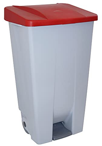 Denox DEN054 Contenedor Selectivo 120 litros, Rojo, 510x425x875 mm