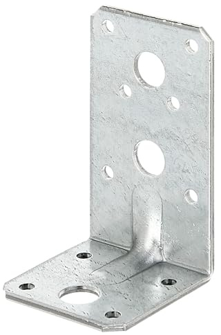 Alberts 334666 Schwerlast-Winkelverbinder mit Sicke | sendzimirverzinkt | 90 x 50 x 50 mm