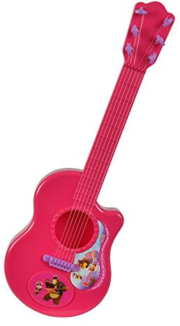 Simba 109306623 - Mascha und der Bär Gitarre pink