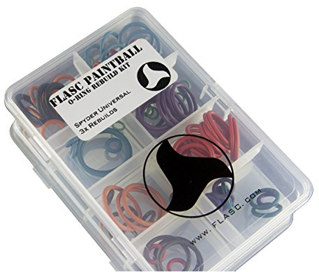 Spyder Paintball Universal 3x farblich gekennzeichnetes Paintball O-Ring-Nachbauset von Flasc Paintball