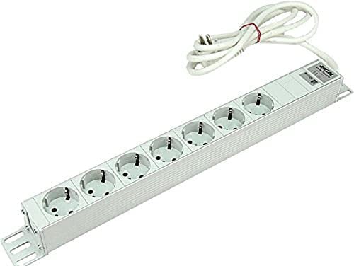Rittal DK 7240 Typ F – Deutscher Schutzkontakt Stromverteilungseinheit Typ F – Deutscher Schuko, 2m Kabel, 230 V AC, /