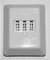 Vivanco Teccus Telefonanschlussdose, Aufputz, TAE-N/F/N- Buchsen weiss