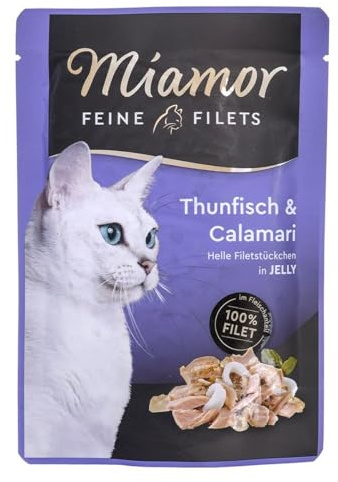 Miamor Feine Filets Pouch, Thunfisch+Calamari in Jelly