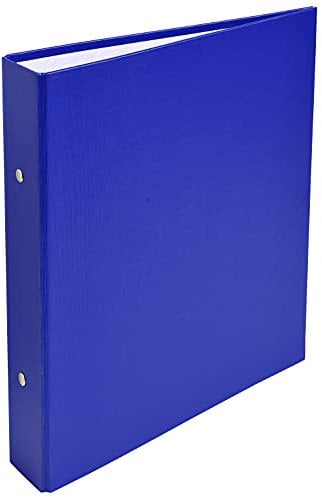 Exacompta 51070E Ringbuch DIN A5 aus starkem Karton mit Kunststoffbezug außen 2-O Ring-Mechanik 40mm breit 1 Stück Zufallsfarbe ideal für Schule und Büro Ringhefter Ringordner Ringbuchordner