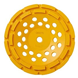 DEWALT DW4775 7-Inch Double Row Diamond Cup Grinding Wheel Blister