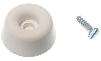 ONESTOPDIY.COM Toilet Seat Furniture Rubber Buffer Pads White 7/8 Inch 22mm (Pack of 4)