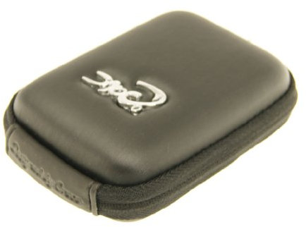 Croco® Shock Proof Water Resistant Digital Camera Case Bag - Multiple Colour (for Canon, Fuji, Sony, Panasonic Lumix, Samsung, Nikon, Pentax, Kodak, Olympus & More [Internal size 115 x 80 x 30mm MEDIUM] - Blue Brushed Effect