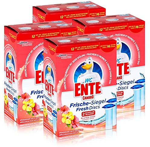 4x WC Ente Frische Siegel Nachfüller Blüten Oase