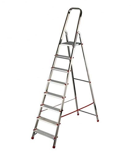 Scala casalinga in alluminio normativa EN 131, 8 gradini