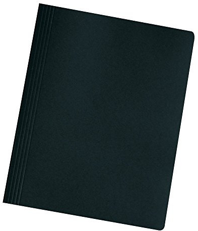 Herlitz Schnellhefter A4 Karton, gefaltet, schwarz intensiv, 25 Stück