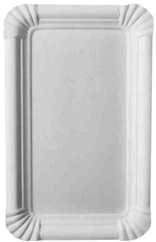PAPSTAR Teller Pappe Kuchenteller 1000st. pure eckig 11x17,5cm weiss