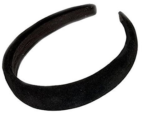 Inca Black Padded Velvet Alice Hair Band Headband 2.5cm