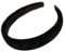 Inca Black Padded Velvet Alice Hair Band Headband 2.5cm
