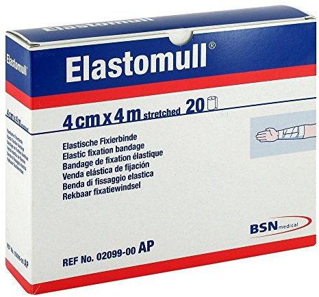 BSN medical Elastomull, Fixierbinde 4m Länge 4cm, 20 Stück