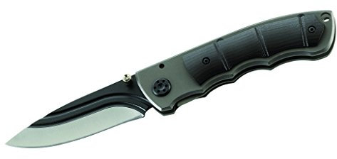 Herbertz Einhandmesser, Stahl AISI 420, Liner Lock Couteau Mixte, Gris, m